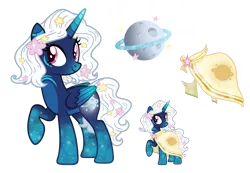 Size: 1024x710 | Tagged: safe, artist:sapphiretwinkle, derpibooru import, oc, oc:aestus noctic, alicorn, pony, alicorn oc, base used, cloak, clothes, female, horn, mare, offspring, parent:princess luna, reference sheet, simple background, solo, transparent background, wings