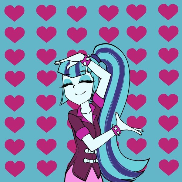 Size: 800x800 | Tagged: safe, artist:nekojackun, derpibooru import, sonata dusk, equestria girls, keep your hands off eizouken, smiling, solo