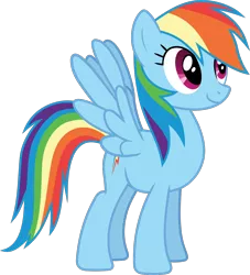 Size: 1150x1265 | Tagged: safe, artist:frownfactory, derpibooru import, rainbow dash, pegasus, pony, the ticket master, .svg available, cute, dashabetes, female, mare, simple background, smiling, solo, spread wings, svg, transparent background, vector, wings