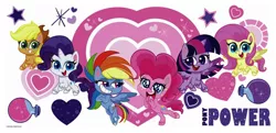 Size: 990x480 | Tagged: source needed, safe, derpibooru import, official, applejack, fluttershy, pinkie pie, rainbow dash, rarity, twilight sparkle, twilight sparkle (alicorn), alicorn, earth pony, pegasus, pony, unicorn, my little pony: pony life, mane six, official art, simple background, white background