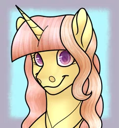 Size: 1015x1089 | Tagged: safe, artist:anelaponela, derpibooru import, oc, oc:agricola, unofficial characters only, pony, unicorn, female, horn, mare, solo, unicorn oc