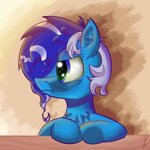 Size: 677x677 | Tagged: safe, artist:tony-retro, derpibooru import, oc, oc:brushie brusha, earth pony, ears, eye, eyes, hooves, mane, mouth, nose, tired