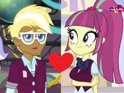 Size: 960x724 | Tagged: safe, derpibooru import, edit, edited screencap, screencap, sour sweet, trenderhoof, dance magic, equestria girls, friendship games, spoiler:eqg specials, female, male, shipping, shipping domino, sourhoof, straight