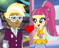 Size: 948x774 | Tagged: safe, derpibooru import, edit, edited screencap, screencap, sour sweet, trenderhoof, dance magic, equestria girls, friendship games, spoiler:eqg specials, female, male, shipping, shipping domino, sourhoof, straight