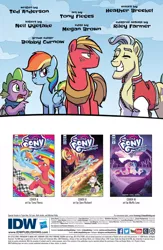 Size: 994x1528 | Tagged: artist:tonyfleecs, big macintosh, derpibooru import, female, idw, male, preview, princess cadance, rainbow dash, safe, shining armor, shiningcadance, shipping, silver streak (character), spike, spoiler:comic, spoiler:comic87, straight