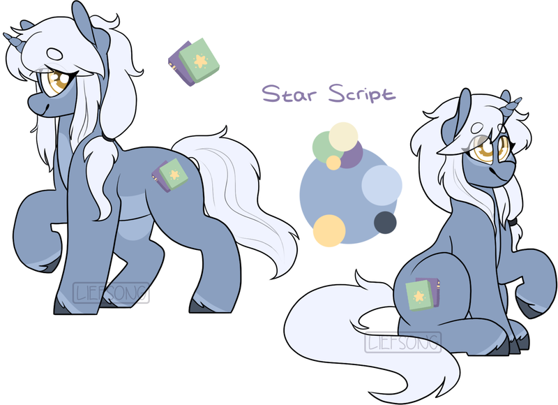 Size: 1705x1237 | Tagged: safe, artist:liefsong, derpibooru import, oc, oc:star script, unofficial characters only, unicorn, body markings, commission