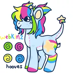 Size: 768x768 | Tagged: safe, artist:zhenyuanlong, derpibooru import, oc, oc:plushie (rigbythememe), unofficial characters only, earth pony, pony, colorful, female, reference sheet, solo