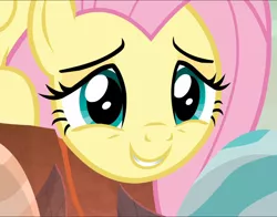 Size: 1200x939 | Tagged: safe, derpibooru import, screencap, fluttershy, pegasus, pony, sweet and smoky, close-up, cropped, cute, female, mare, shyabetes, smiling, solo