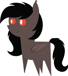 Size: 5226x5835 | Tagged: safe, artist:cosmiceclipsed, derpibooru import, oc, oc:choco, unofficial characters only, bat pony, pony, bat pony oc, bat wings, ear fluff, female, mare, membranous wings, simple background, slit eyes, slit pupils, solo, transparent background, wings