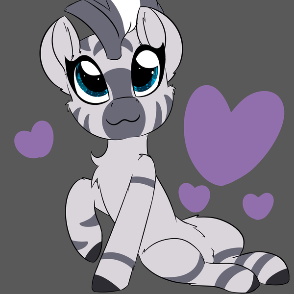 Size: 2362x2362 | Tagged: :3, artist:jubyskylines, cheek fluff, chest fluff, cute, derpibooru import, ear fluff, heart, leg fluff, looking at you, safe, solo, zebra, zecora, zecorable