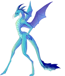 Size: 600x702 | Tagged: alternate design, artist:vautaryt, bipedal, derpibooru import, dragon, dragoness, female, long legs, looking at you, princess ember, safe, simple background, slim, solo, them legs tho, transparent background