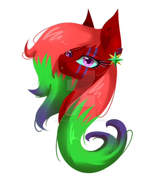 Size: 1920x2208 | Tagged: safe, artist:redheartponiesfan, derpibooru import, oc, oc:jokey, pony, bust, deviantart watermark, female, mare, obtrusive watermark, portrait, simple background, solo, transparent background, watermark