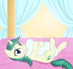 Size: 3000x2868 | Tagged: safe, derpibooru import, oc, oc:spring starflower, unofficial characters only, pony, unicorn, adorable face, bed, cute, female, lying, pillow, solo, trans girl, transgender
