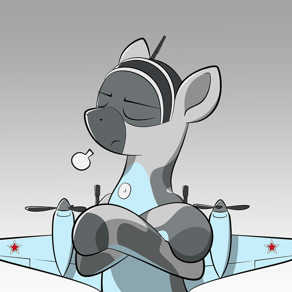 Size: 1000x1000 | Tagged: safe, artist:news_2333, derpibooru import, oc, unofficial characters only, original species, plane pony, pony, angry, female, mare, plane, solo, soviet, spread wings, tis ma, war thunder, wings