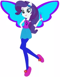 Size: 468x597 | Tagged: safe, artist:selenaede, artist:user15432, derpibooru import, rarity, fairy, human, equestria girls, artificial wings, augmented, barely eqg related, base used, clothes, crossover, element of generosity, fairy tale, fairy wings, fairyized, flower, good fairy, humanized, jewelry, magic, magic wand, magic wings, necklace, ponied up, purple wings, shoes, sleeping beauty, wand, winged humanization, wings