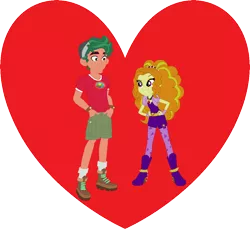 Size: 996x914 | Tagged: safe, artist:victorfazbear, derpibooru import, adagio dazzle, timber spruce, equestria girls, female, male, shipping, straight, timberdazzle