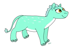 Size: 2100x1500 | Tagged: artist:pony quarantine, derpibooru import, hyracotherium, lyracotherium, lyra heartstrings, prehistoric, race swap, safe, simple background, smiling, solo, species swap, transparent background