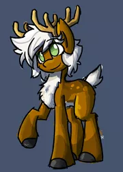 Size: 1644x2280 | Tagged: artist:spheedc, chest fluff, clothes, commission, deer, derpibooru import, digital art, oc, oc:sirpsychojr, pale belly, raised hoof, safe, simple background, unofficial characters only
