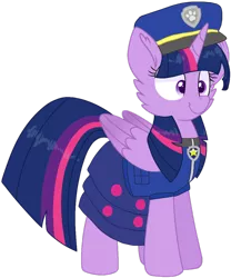 Size: 1080x1298 | Tagged: safe, artist:rainbow eevee edits, artist:徐詩珮, derpibooru import, twilight sparkle, alicorn, series:sprglitemplight diary, series:sprglitemplight life jacket days, series:springshadowdrops diary, series:springshadowdrops life jacket days, alternate universe, clothes, cute, paw patrol, simple background, transparent background, twilight sparkle (alicorn)