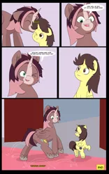 Size: 5000x8000 | Tagged: safe, artist:chedx, author:bigonionbean, derpibooru import, oc, oc:king speedy hooves, oc:tommy the human, alicorn, pony, comic:the fusion flashback, alicorn oc, alicornified, child, colt, comic, commissioner:bigonionbean, cute, cute moments, dawwww, dialogue, father and child, father and son, fusion, fusion:king speedy hooves, horn, hug, kissing, living room, magic, male, nuzzling, race swap, telekinesis, thought bubble, wings