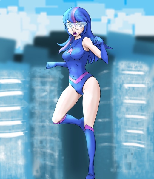 Size: 2269x2636 | Tagged: artist:durdevul, derpibooru import, human, humanized, magic gaia, safe, superhero, twilight sparkle