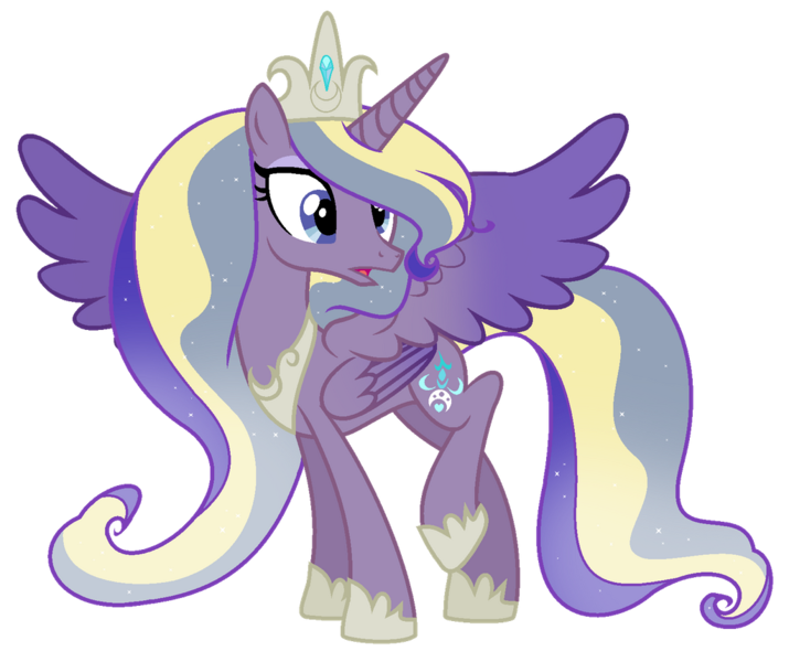 Size: 1024x859 | Tagged: safe, artist:lymamynsay11, derpibooru import, princess cadance, princess luna, alicorn, pony, seraph, seraphicorn, female, fusion, mare, multiple wings, simple background, solo, transparent background, wings