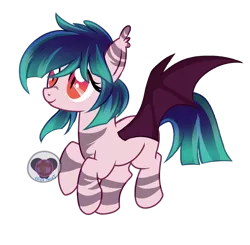 Size: 2472x2427 | Tagged: safe, artist:applerougi, derpibooru import, oc, oc:claire, bat pony, pony, bat pony oc, bat wings, deviantart watermark, female, mare, obtrusive watermark, simple background, solo, transparent background, watermark, wings