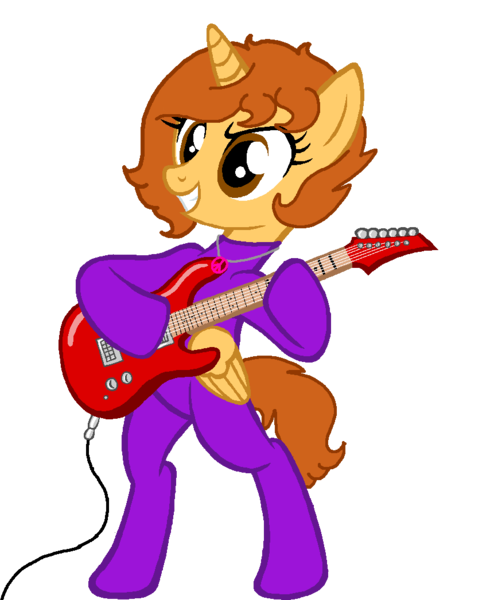 Size: 875x1046 | Tagged: alicorn, alicorn oc, artist:angrybeavers1997, base used, bodysuit, catsuit, cord, derpibooru import, electric guitar, female, guitar, hippie, horn, jewelry, latex, latex suit, musical instrument, necklace, oc, oc:aspen, peace suit, peace symbol, rocking out, rockstar, rubber suit, safe, simple background, solo, transparent background, unofficial characters only, wings, woodstock