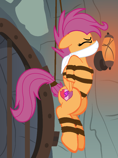 Mlp Scootaloo Porn Solo - 1844182 - suggestive, artist:addmybasestofavs, artist:gray--day, artist:mlp-lolada,  artist:radiantrealm, derpibooru import, scootaloo, pegasus, pony, growing  up is hard to do, alternate hairstyle, arm behind back, base used, bondage,  cloth gag, dungeon