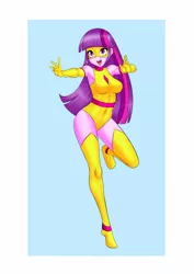 Size: 1280x1811 | Tagged: safe, artist:llyxao, derpibooru import, twilight sparkle, human, equestria girls, armpits, clothes, golden princess, leotard, superhero