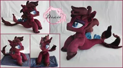 Size: 2500x1394 | Tagged: safe, artist:dixierarity, derpibooru import, ponified, ponified:jordan fish, pony, seapony (g4), blanket, bring me the horizon, commission, facial hair, fins, fish tail, handmade, irl, lidded eyes, male, photo, plushie