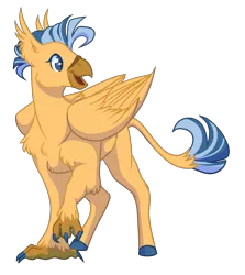 Size: 1363x1527 | Tagged: artist:parrpitched, classical hippogriff, derpibooru import, female, hippogriff, oc, oc:quick thinking, safe, simple background, solo, transparent background