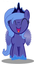 Size: 253x470 | Tagged: alicorn, artist:dassboshit, artist:eiti3, artist:karmakstylez, cropped, cute, derpibooru import, edit, editor:dassboshit, editor:eiti3, editor:karmakstylez, excited, female, filly, happy, lunabetes, princess luna, safe, simple background, solo, transparent background, woona, younger