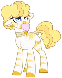 Size: 1467x1842 | Tagged: albino, artist:arshe12, derpibooru import, floppy ears, heart eyes, oc, oc:golden heart, safe, simple background, solo, transparent background, unofficial characters only, wingding eyes, zebra