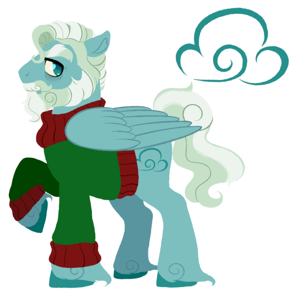 Size: 3500x3500 | Tagged: safe, artist:billygraze, derpibooru import, oc, oc:glorious gale, unofficial characters only, pegasus, pony, beard, clothes, colored hooves, facial hair, folded wings, male, simple background, solo, stallion, sweater, transparent background, unshorn fetlocks, wings