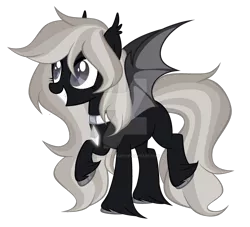 Size: 1280x1162 | Tagged: safe, artist:magicdarkart, derpibooru import, oc, bat pony, pony, deviantart watermark, female, mare, obtrusive watermark, simple background, solo, transparent background, watermark