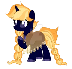 Size: 1280x1234 | Tagged: safe, artist:magicdarkart, derpibooru import, oc, pony, unicorn, deviantart watermark, female, mare, obtrusive watermark, simple background, solo, transparent background, watermark