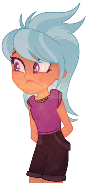 Size: 534x1101 | Tagged: safe, artist:12amuwu, derpibooru import, frosty orange, equestria girls, equestria girls series, frown, hands behind back, sad, simple background, solo, transparent background, vector