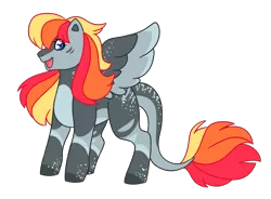 Size: 2995x2202 | Tagged: safe, artist:crazysketch101, derpibooru import, oc, oc:crazy looncrest, unofficial characters only, pegasus, pony, g1, simple background, solo, transparent background