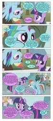 Size: 868x1960 | Tagged: artist:dziadek1990, comic, conversation, derpibooru import, description is relevant, dialogue, discussion, edit, edited screencap, fanfic, fanfic reference, math, nerd, rainbow dash, reference, science, screencap, screencap comic, semi-grimdark, slice of life, text, the ticket master, twilight sparkle, vulgar