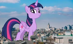 Size: 3840x2283 | Tagged: safe, artist:gamemasterluna, artist:jerryakiraclassics19, derpibooru import, twilight sparkle, twilight sparkle (alicorn), alicorn, pony, architecture, building, city, female, giant pony, giantess, highrise ponies, irl, macro, mega twilight sparkle, photo, ponies in real life, seoul, south korea, town, twizilla