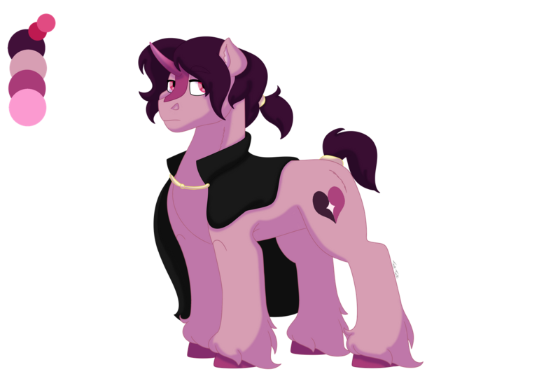 Size: 1280x854 | Tagged: safe, artist:itstechtock, derpibooru import, oc, oc:ilusion de amor, pony, unicorn, male, offspring, parent:king sombra, parent:princess cadance, parents:somdance, simple background, solo, stallion, transparent background