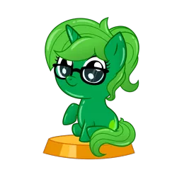 Size: 1250x1250 | Tagged: safe, artist:sashagemini, derpibooru import, oc, oc:lime dream, unofficial characters only, pony, unicorn, alternate hairstyle, cute, pocket ponies, pocket pony, simple background, solo, transparent background