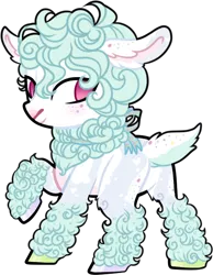 Size: 502x648 | Tagged: safe, artist:sweethearttarot, derpibooru import, oc, pony, sheep, simple background, solo, transparent background