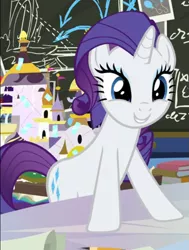 Size: 573x757 | Tagged: cropped, cute, derpibooru import, raribetes, rarity, safe, screencap, smiling, solo, sparkle's seven