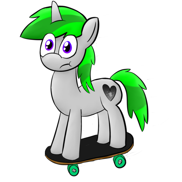 Size: 1280x1280 | Tagged: safe, artist:silversparkpone, derpibooru import, oc, oc:silvaspark, pony, unicorn, male, simple background, skateboard, solo, stallion, transparent background