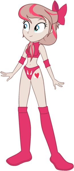 Size: 684x1581 | Tagged: suggestive, artist:invisibleink, artist:lhenao, artist:marcusvanngriffin, deleted from derpibooru, derpibooru import, edit, vector edit, angel wings, equestria girls, belly button, boots, bowtie, clothes, cutie mark, cutie mark on equestria girl, elbow pads, equestria girls-ified, female, knee pads, shoes, shorts, simple background, solo, sports, sports bra, sports panties, sports shorts, transparent background, vector, we are going to hell, wrestler, wrestling