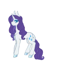 Size: 716x740 | Tagged: safe, artist:ask-pinkie-polkadot-pie, derpibooru import, rarity, pony, tumblr:ask-pinkie-polkadot-pie, alternate hairstyle, colored hooves, simple background, solo, transparent background