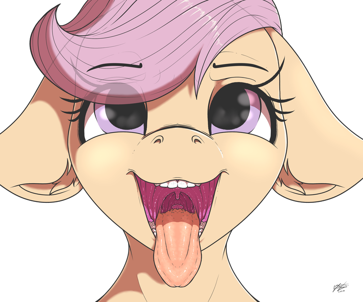 Size: 4000x3334 | Tagged: suggestive, artist:azerta56, derpibooru import, scootaloo, pegasus, pony, epiglottis, esophagus, female, filly, floppy ears, gullet, human teeth, inviting, looking up, maw, mawshot, open mouth, oral invitation, salivating, scootapred, simple background, slimy, solo, solo female, taste buds, tongue out, uvula, white background