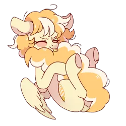 Size: 1000x1000 | Tagged: safe, artist:rymdsten, derpibooru import, oc, oc:orange cream, unofficial characters only, pegasus, :p, cute, female, fluffy, mare, simple background, solo, tongue out, transparent background